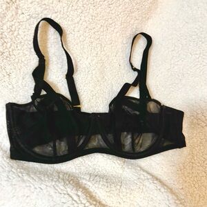 LOWER PRICE!!  Victoria Secret Black Mesh Bra